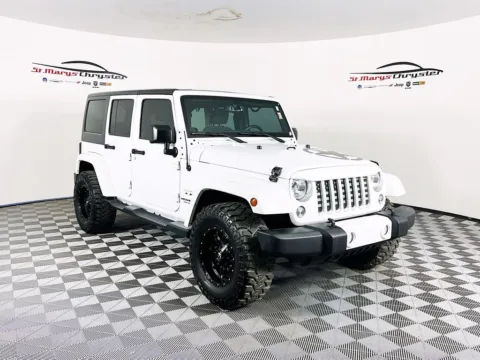 White 2016 Jeep Wrangler Unlimited Sahara for sale in Saint Marys, OH