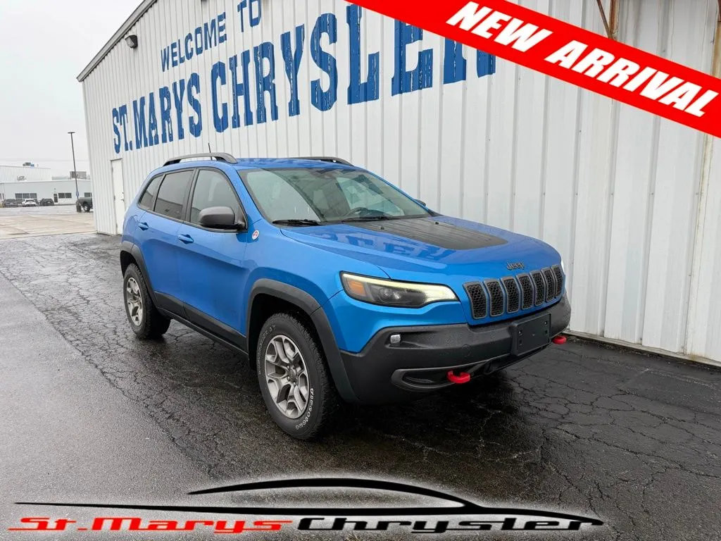 Blue 2021 Jeep Cherokee Trailhawk for sale in Saint Marys, OH