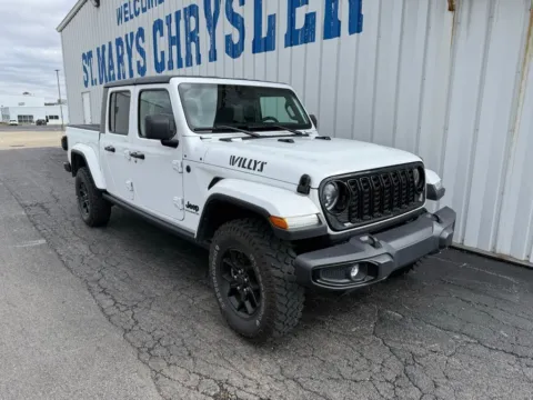 White 2024 Jeep Gladiator Willys for sale in Saint Marys, OH