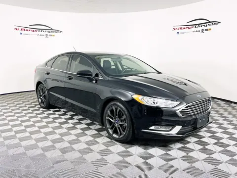 Black 2018 Ford Fusion SE for sale in Saint Marys, OH