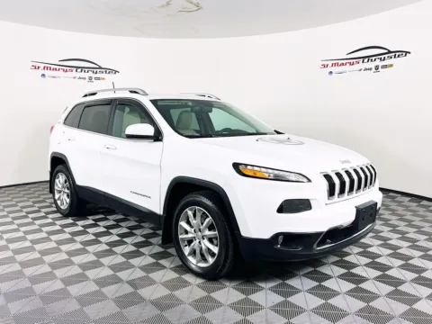 White 2017 Jeep Cherokee Limited for sale in Saint Marys, OH