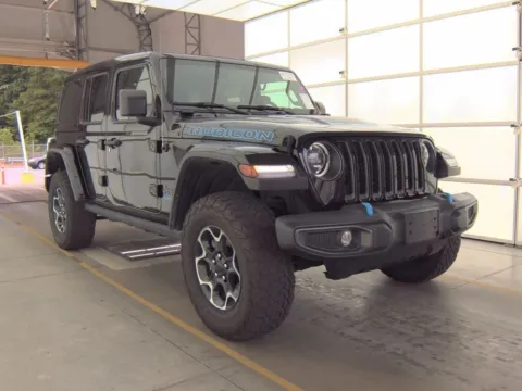 Black 2023 Jeep Wrangler Rubicon 4xe for sale in Saint Marys, OH