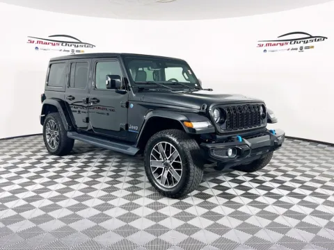 Black 2024 Jeep Wrangler High Altitude 4xe for sale in Saint Marys, OH