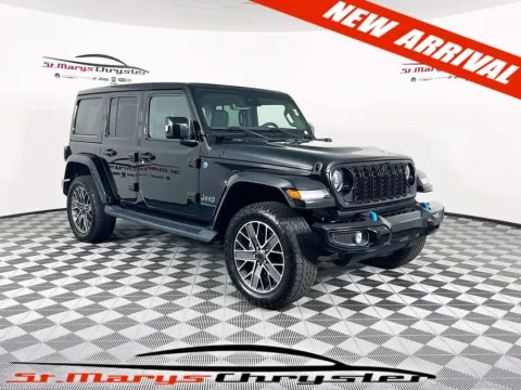 Black 2024 Jeep Wrangler High Altitude 4xe for sale in Saint Marys, OH