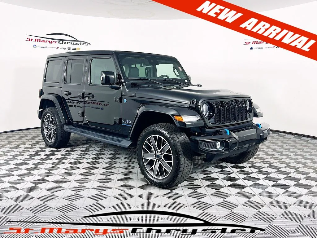 Black 2024 Jeep Wrangler High Altitude 4xe for sale in Saint Marys, OH