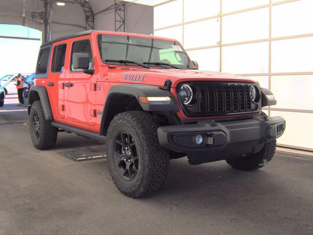 Red 2025 Jeep Wrangler Willys 4xe for sale in Saint Marys, OH