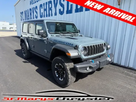 Blue 2025 Jeep Wrangler Rubicon 4xe for sale in Saint Marys, OH