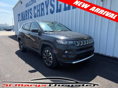 Black 2022 Jeep Compass Limited for sale in Saint Marys, OH