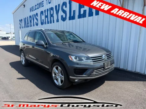 White 2016 Volkswagen Touareg V6 TDI for sale in Saint Marys, OH