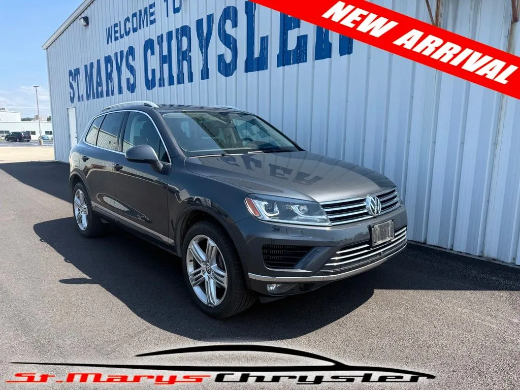 White 2016 Volkswagen Touareg V6 TDI for sale in Saint Marys, OH
