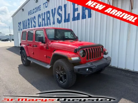 Red 2020 Jeep Wrangler Unlimited Sahara Altitude for sale in Saint Marys, OH