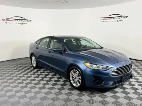 Blue 2019 Ford Fusion SE for sale in Saint Marys, OH