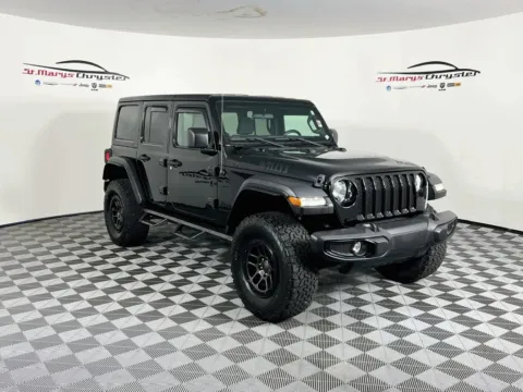 Black 2023 Jeep Wrangler Willys for sale in Saint Marys, OH