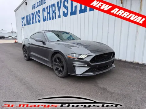 Gray 2018 Ford Mustang EcoBoost Premium for sale in Saint Marys, OH