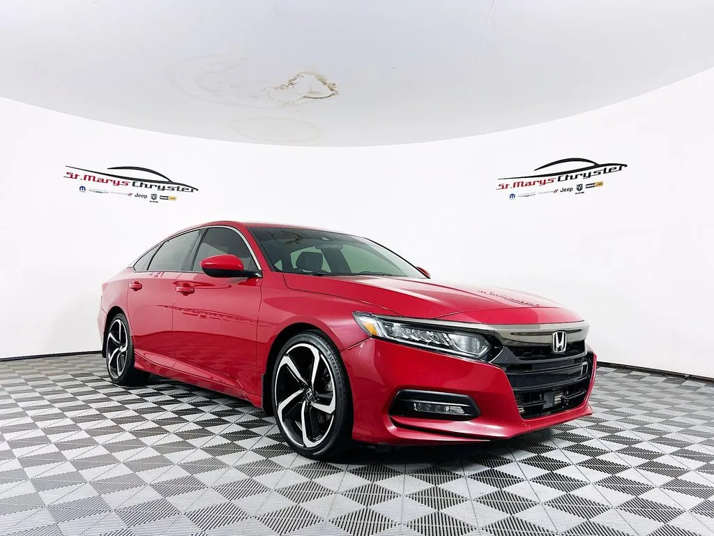 Red 2019 Honda Accord Sport 2.0T for sale in Saint Marys, OH
