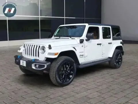 White 2022 Jeep Wrangler 4xe Unlimited Sahara for sale in Lake Hopatcong, NJ
