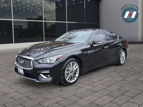 Black 2021 INFINITI Q50 3.0t LUXE for sale in Lake Hopatcong, NJ