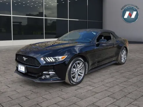 Black 2015 Ford Mustang EcoBoost Premium for sale in Newton, NJ