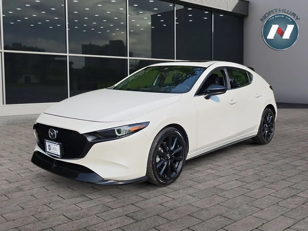 White 2023 Mazda Mazda3 Hatchback 2.5 Turbo Premium Plus for sale in Newton, NJ