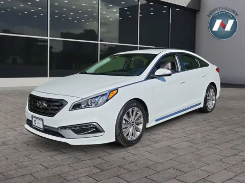 White 2015 Hyundai Sonata 2.4L Sport for sale in Newton, NJ