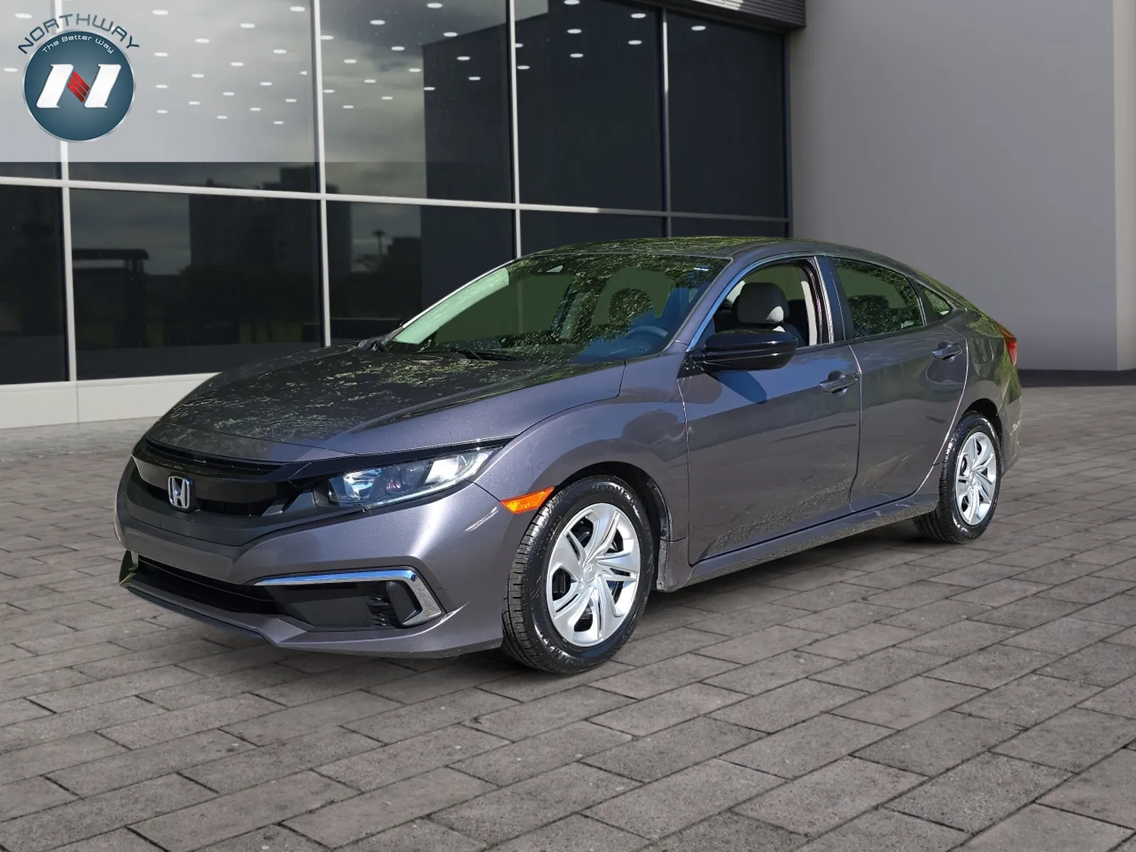 Gray 2021 Honda Civic LX for sale in Newton, NJ