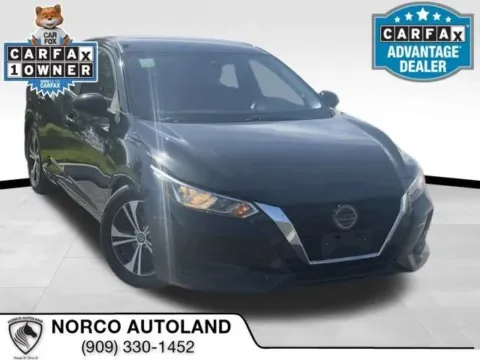 Black 2020 Nissan Sentra SV Sedan 4D for sale in Norco, CA
