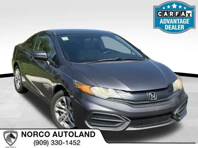 Gray 2014 Honda Civic LX Coupe 2D for sale in Norco, CA