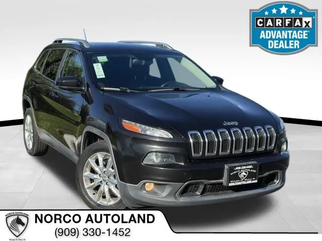 Black 2015 Jeep Cherokee Limited for sale in Norco, CA