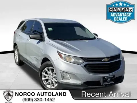 Silver 2018 Chevrolet Equinox LS Sport Utility 4D for sale in Norco, CA