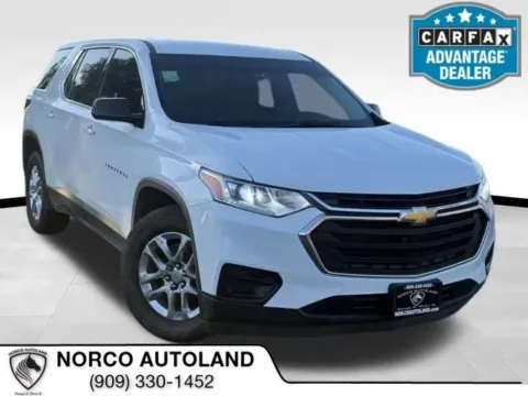 White 2019 Chevrolet Traverse LS Sport Utility 4D for sale in Norco, CA