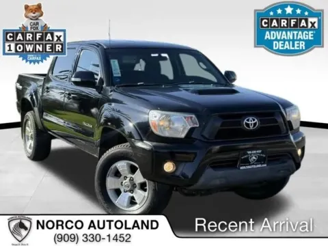 Black 2015 Toyota Tacoma Double Cab PreRunner Pickup 4D 5 ft for sale in Norco, CA
