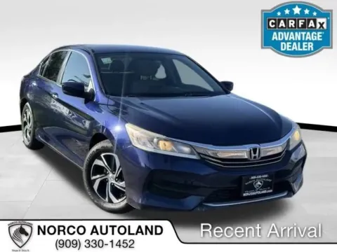 Black 2016 Honda Accord LX Sedan 4D for sale in Norco, CA