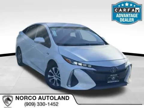 White 2020 Toyota Prius Prime XLE Hatchback 4D for sale in Norco, CA