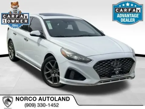 White 2018 Hyundai Sonata Limited 2.0T Sedan 4D for sale in Norco, CA