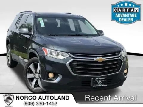 Gray 2021 Chevrolet Traverse LT Sport Utility 4D for sale in Norco, CA