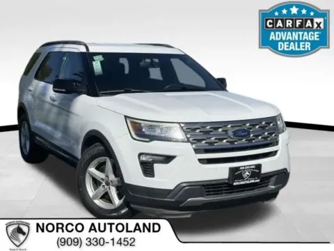 White 2018 Ford Explorer XLT Sport Utility 4D for sale in Norco, CA