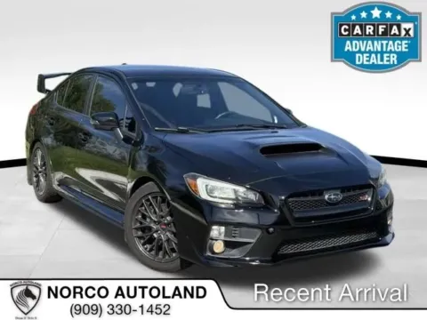 Black 2015 Subaru WRX STI Sedan 4D for sale in Norco, CA