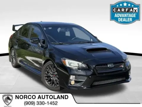 Black 2015 Subaru WRX STI Sedan 4D for sale in Norco, CA