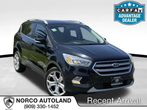 Black 2017 Ford Escape Titanium Sport Utility 4D for sale in Norco, CA