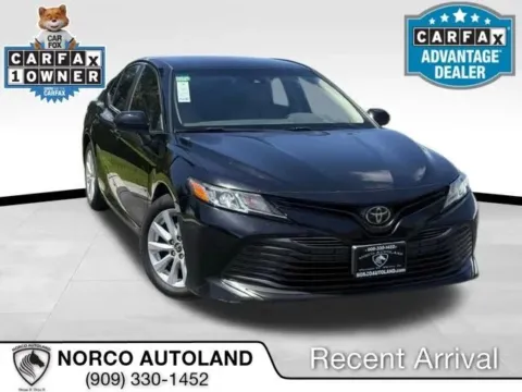 Black 2018 Toyota Camry LE Sedan 4D for sale in Norco, CA