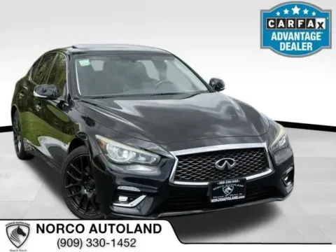 Black 2018 INFINITI Q50 3.0t LUXE Sedan 4D for sale in Norco, CA