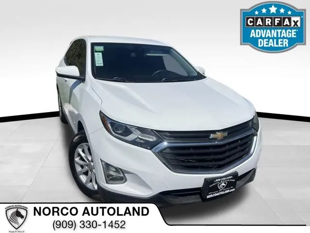 White 2020 Chevrolet Equinox LT for sale in Norco, CA