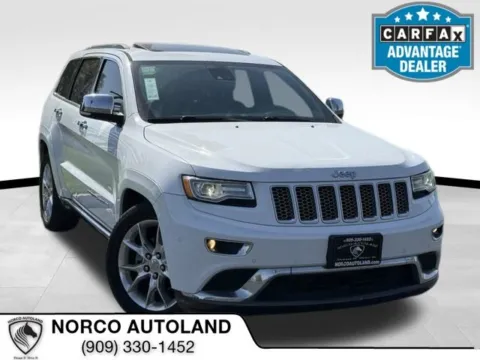 White 2015 Jeep Grand Cherokee Summit for sale in Norco, CA