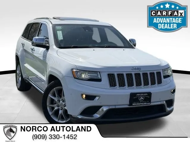White 2015 Jeep Grand Cherokee Summit for sale in Norco, CA