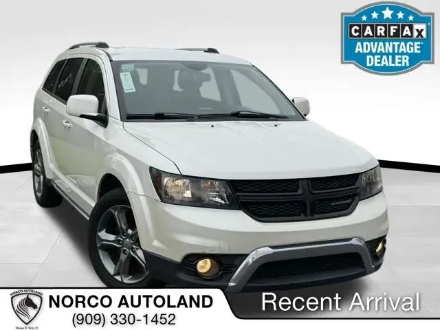 White 2017 Dodge Journey Crossroad Plus Sport Utility 4D for sale in Norco, CA