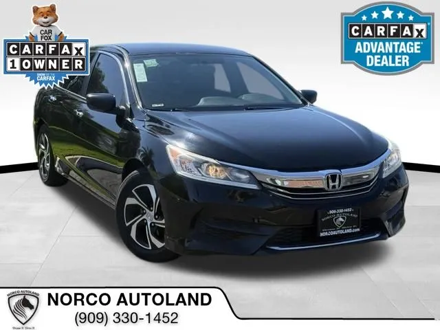Black 2016 Honda Accord LX for sale in Norco, CA