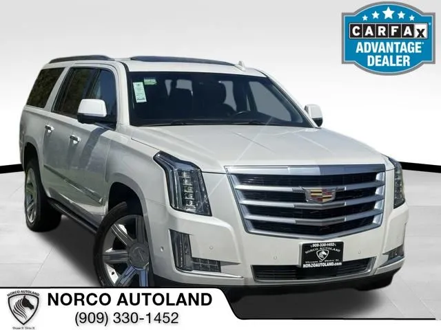 White 2018 Cadillac Escalade ESV Premium for sale in Norco, CA