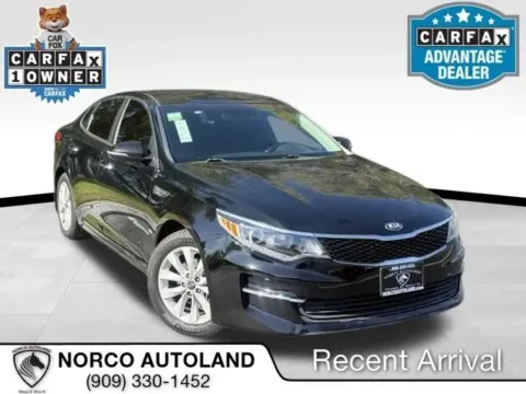 Black 2018 Kia Optima LX Sedan 4D for sale in Norco, CA
