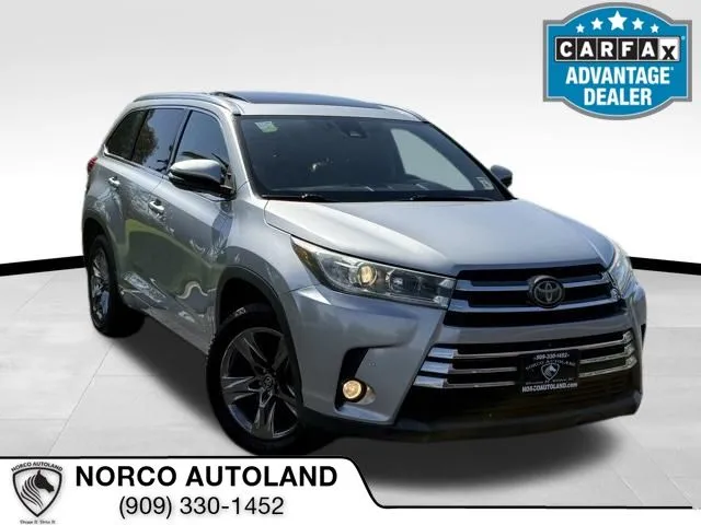 Silver 2017 Toyota Highlander Limited Platinum for sale in Norco, CA