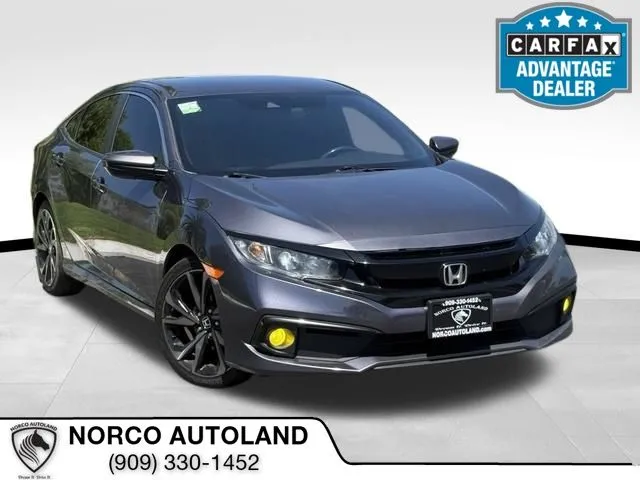 Gray 2020 Honda Civic Sport for sale in Norco, CA
